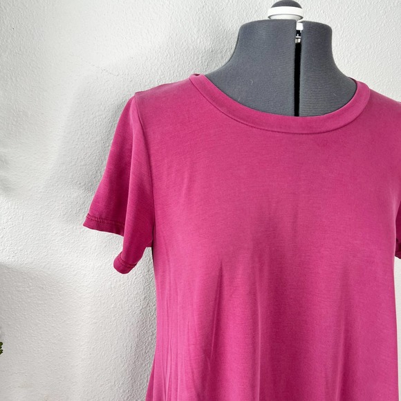 Alya Francesca's Pink Short Sleeve Crewneck Mini Dress Women's Size Large L - Picture 2 of 7